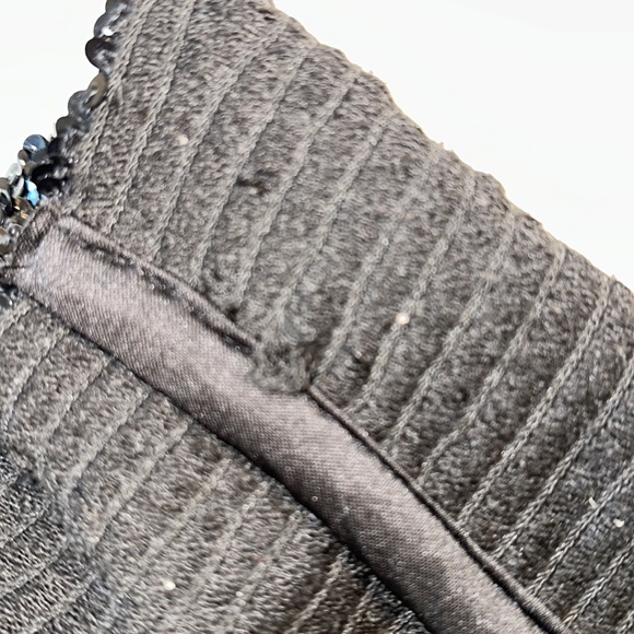 Black Sequin Mini Skirt - Picture 4 of 5